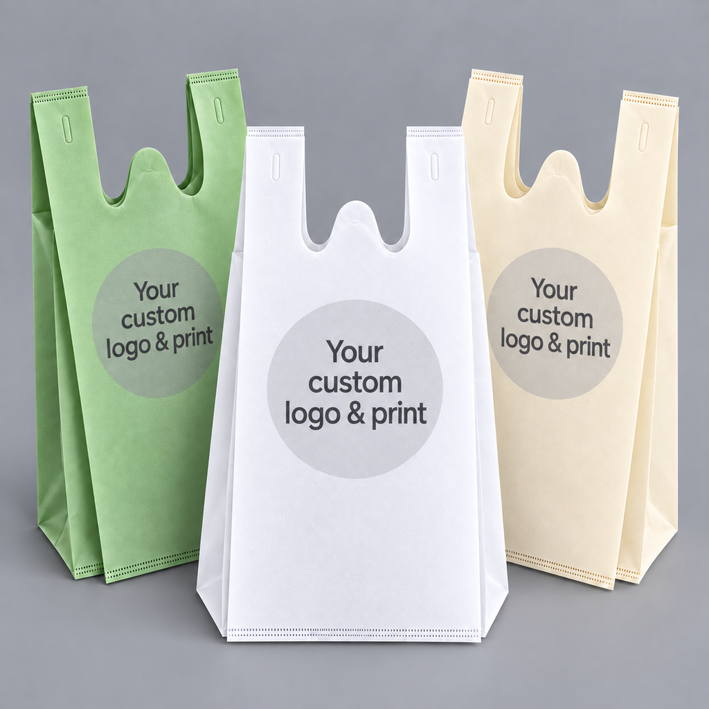 1/6 Grocery HDPE T-Shirt Carry Bag, 0.65 mil [1,000 per case]