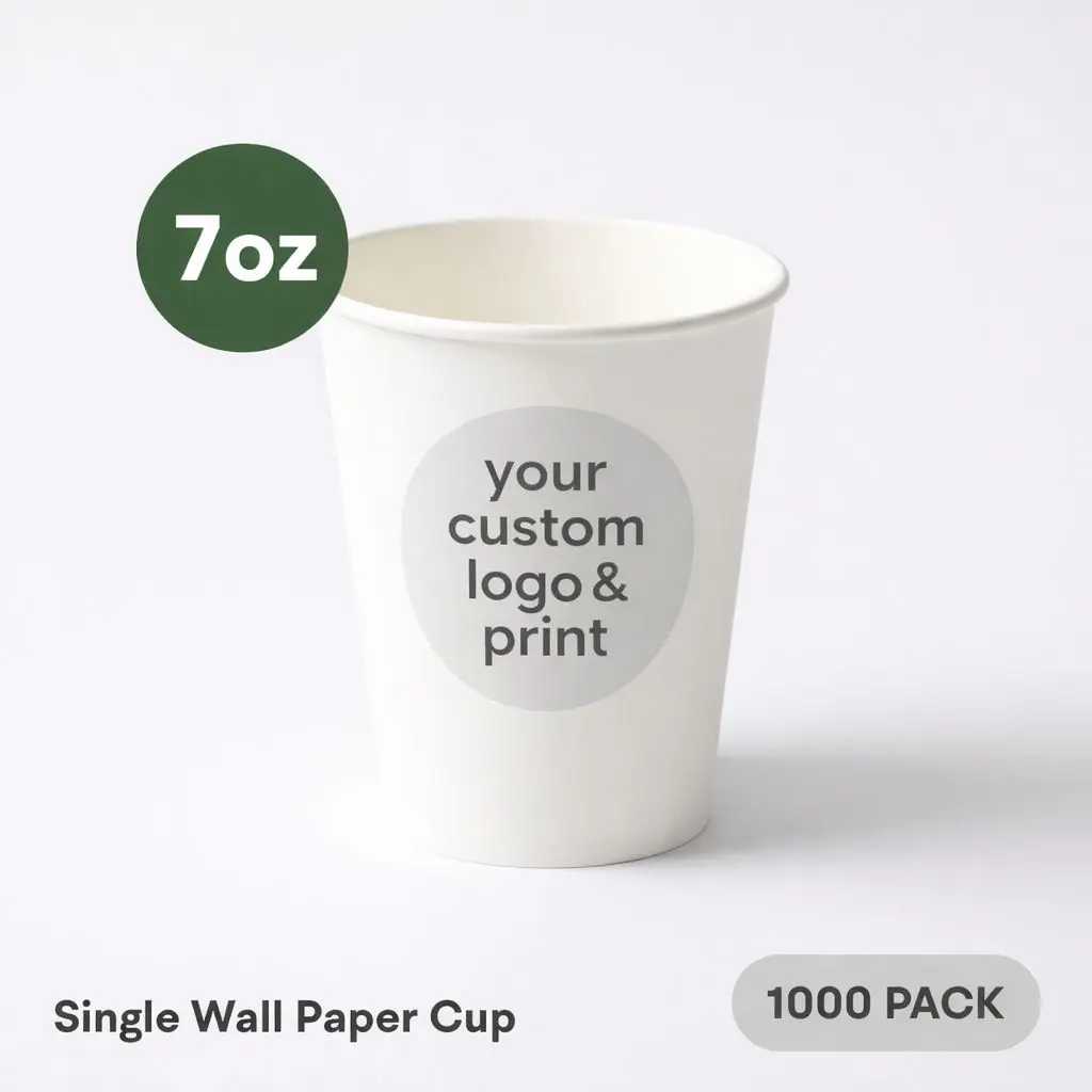 [SP-07-PR] 7 OZ Paper Cup Single Wall (210 ML) (Colour) [1000 per case] Printed Disposable