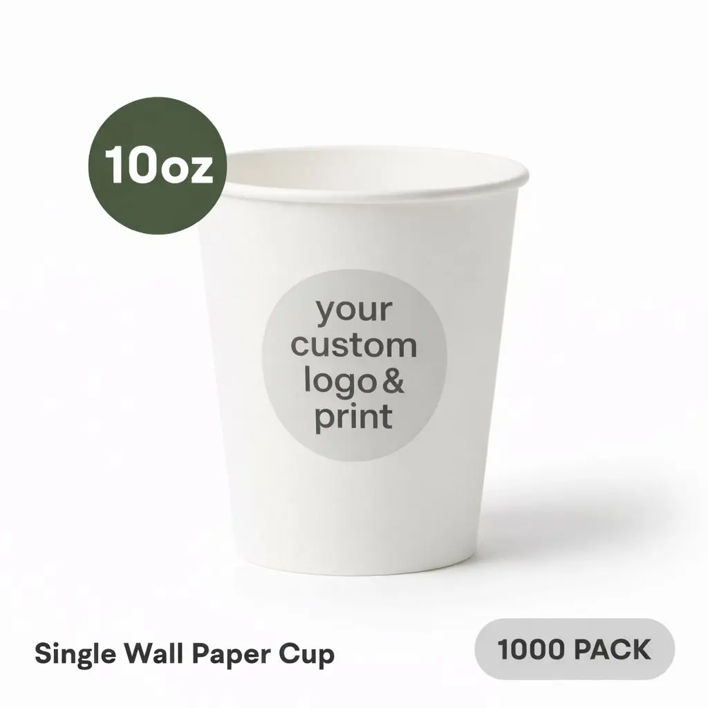 [SP-10-PR] 10 OZ Paper Cup Single Wall (300 ML) (Colour) [1000 per case] Printed Disposable