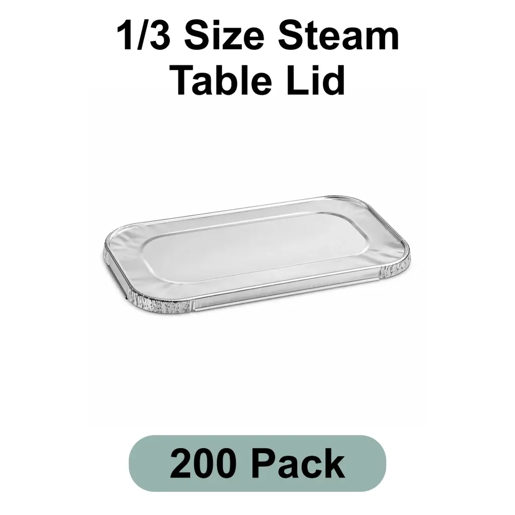 [AF-001-1] 1/3 Size Steam Table Lid Aluminum Foil 200pk