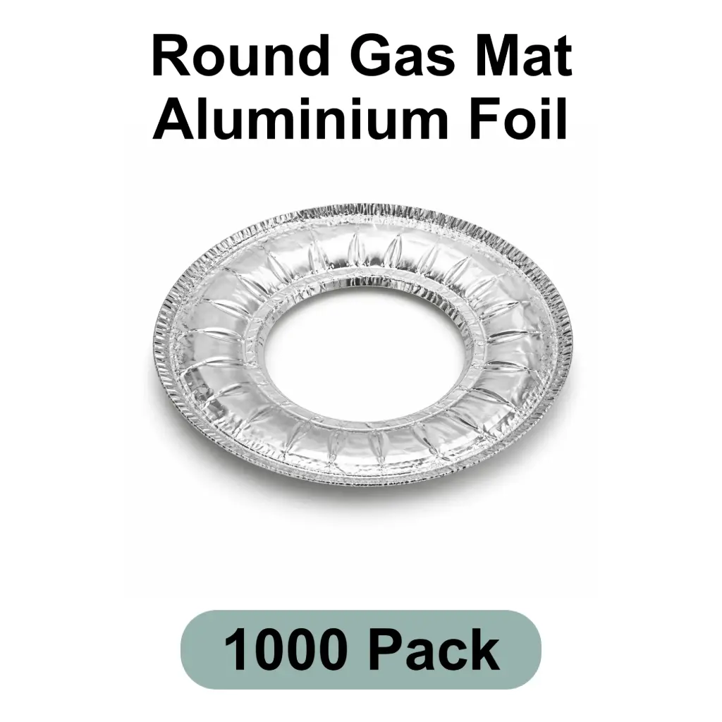 Round Gas Mat Aluminum Foil 1000pk