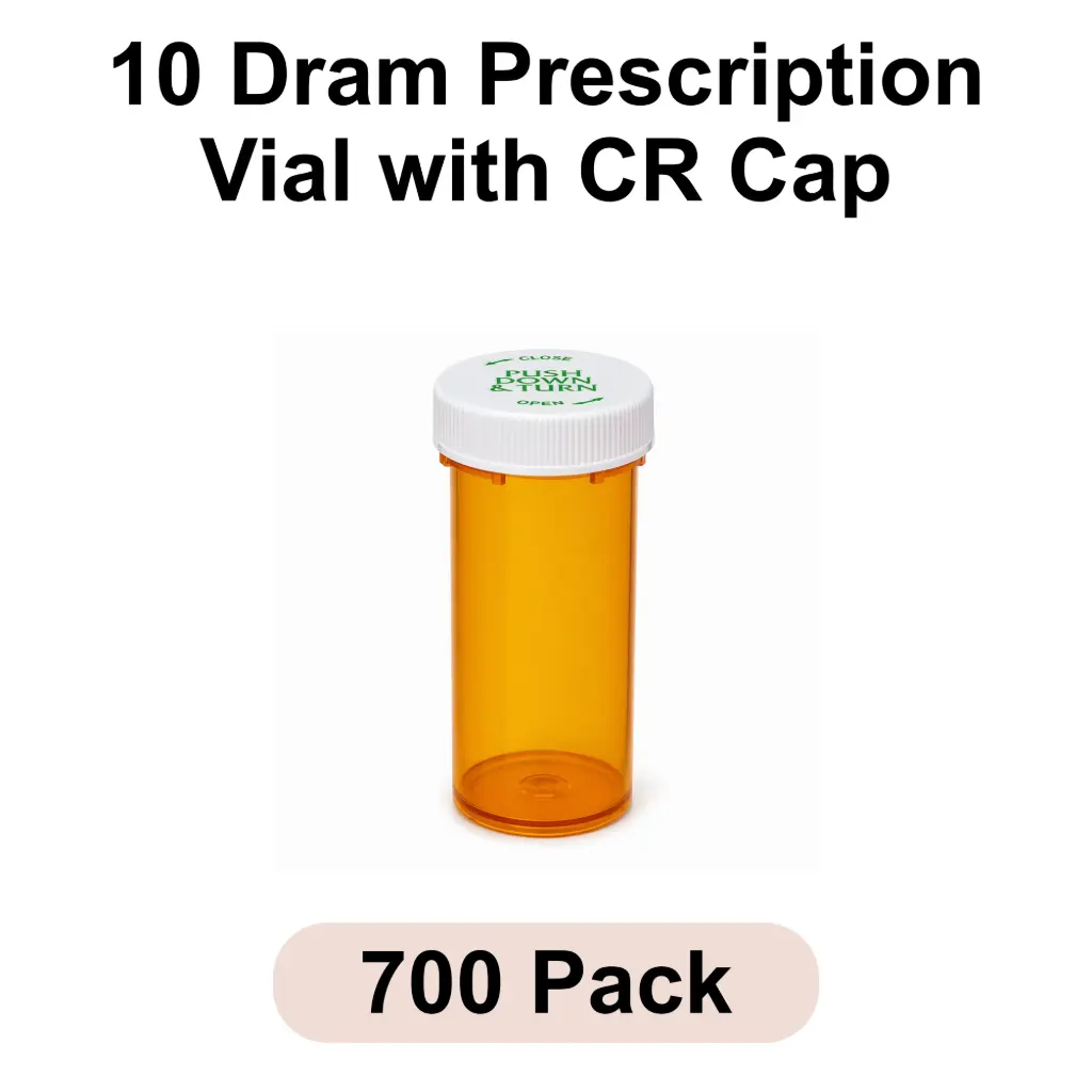 10 Dram Prescription Vial with CR Cap 700pk