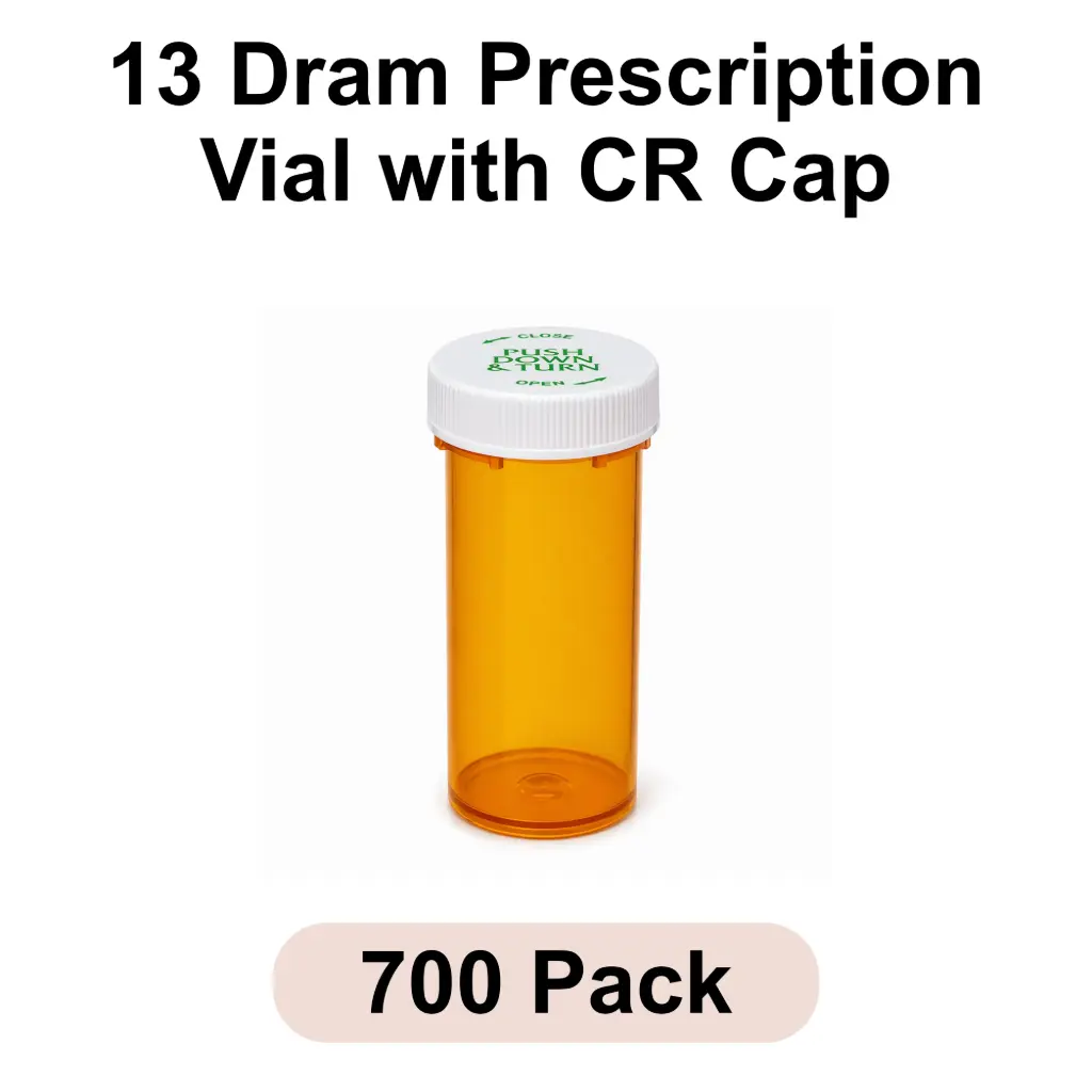 13 Dram Prescription Vial with CR Cap 700pk